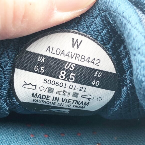 ALTRA Timp 3 FootShape Zero Drop Trail Running Shoes Blue Womens 8.5 - Picture 10 of 11